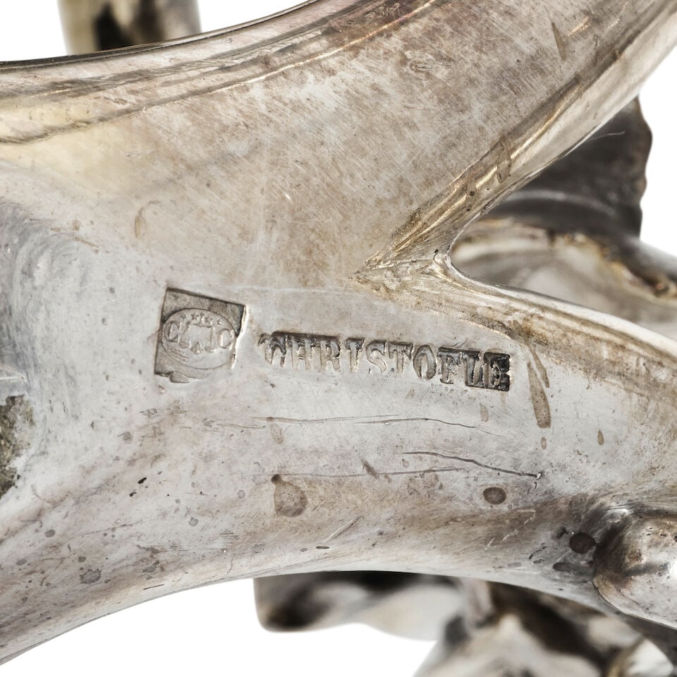 A large and impressive 19th century French electroplated centrepiece jardinière Christofle,... - 2
