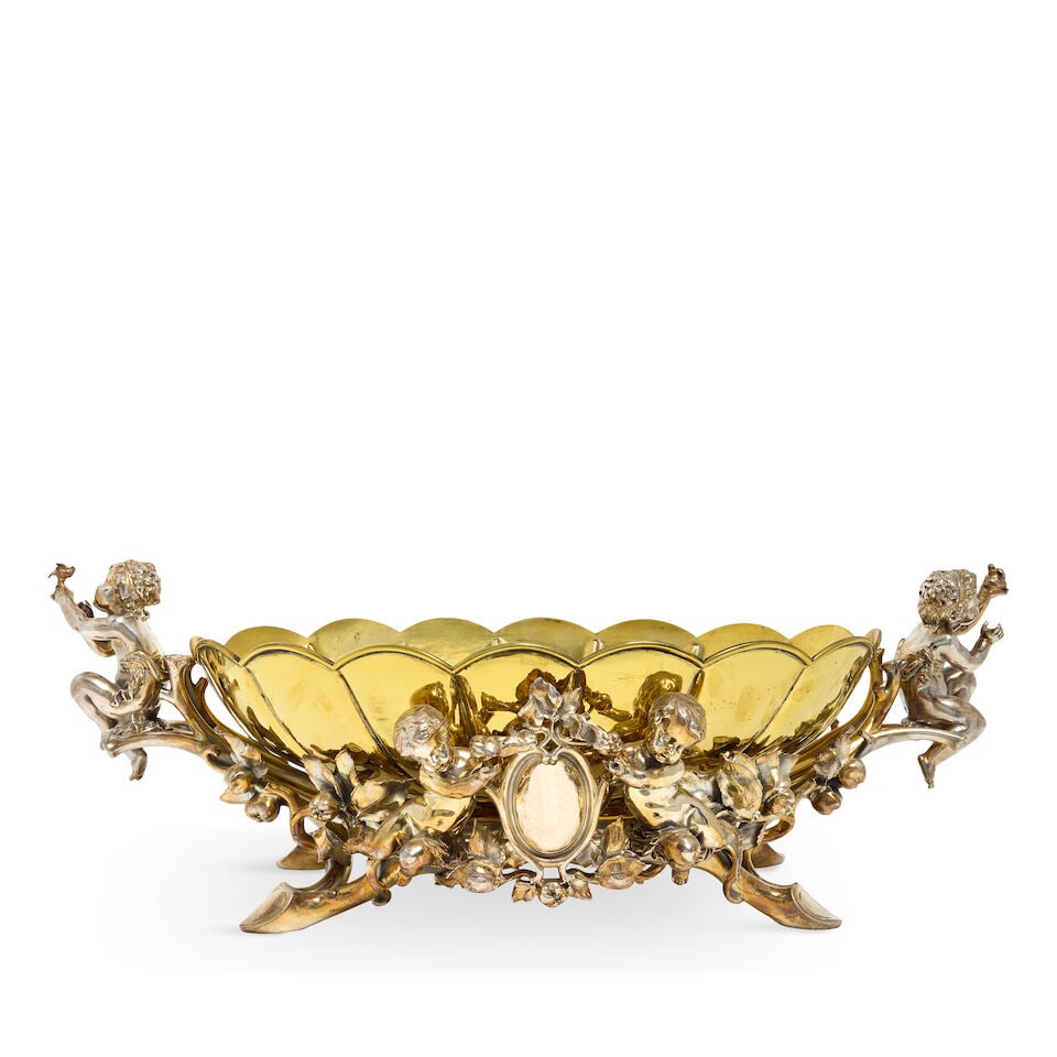 A large and impressive 19th century French electroplated centrepiece jardinière Christofle,... - 4