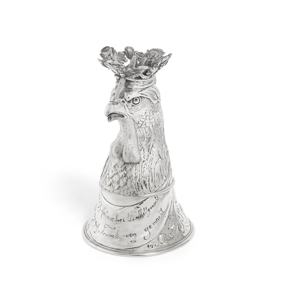 A German silver stirrup cup Hanau, makers mark unidentified (1 of 2)