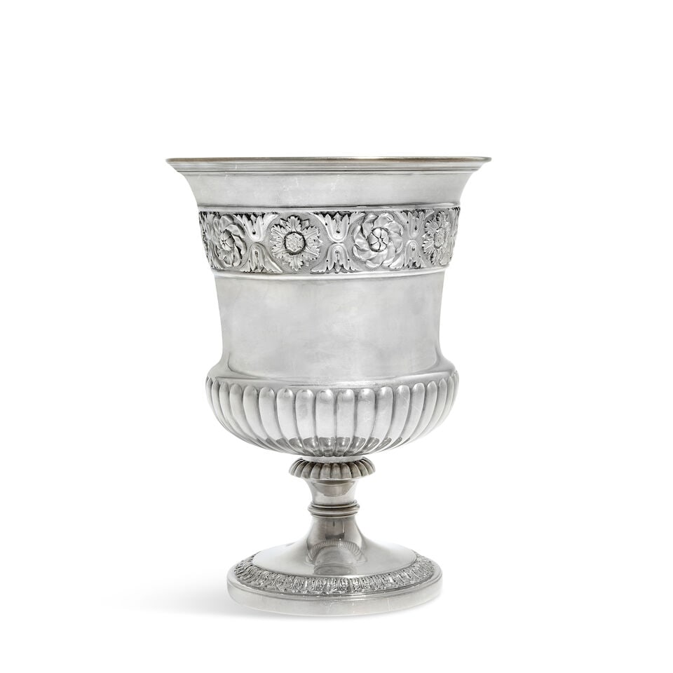 A George III silver goblet probably William Elliott, London 1818 (1 of 2)