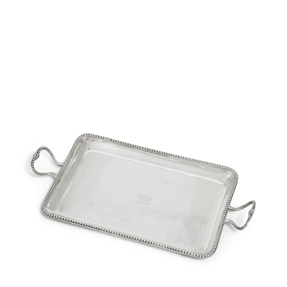 A George III silver two-handled tray possibly Burrage Davenport, London 1775 (1 of 2)