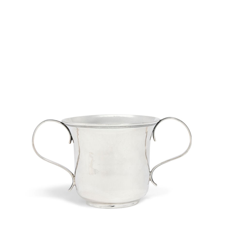 A George II silver two handled up Robert Albin Cox, London 1758 (1 of 3)