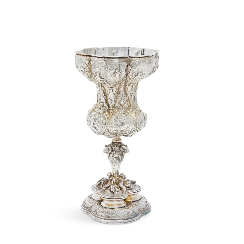 A Victorian silver goblet Henry Bourne, Birmingham 1881 - 4