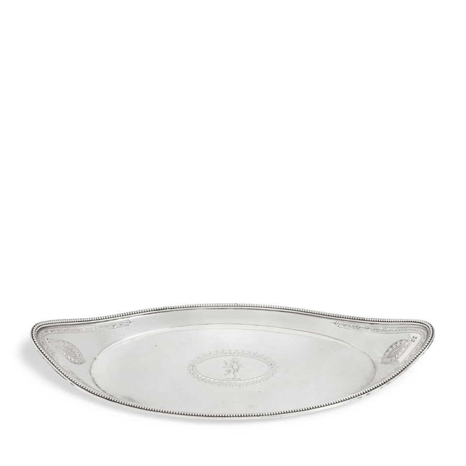 A George III silver snuffer tray William Abdy I, London 1787 (1 of 2)