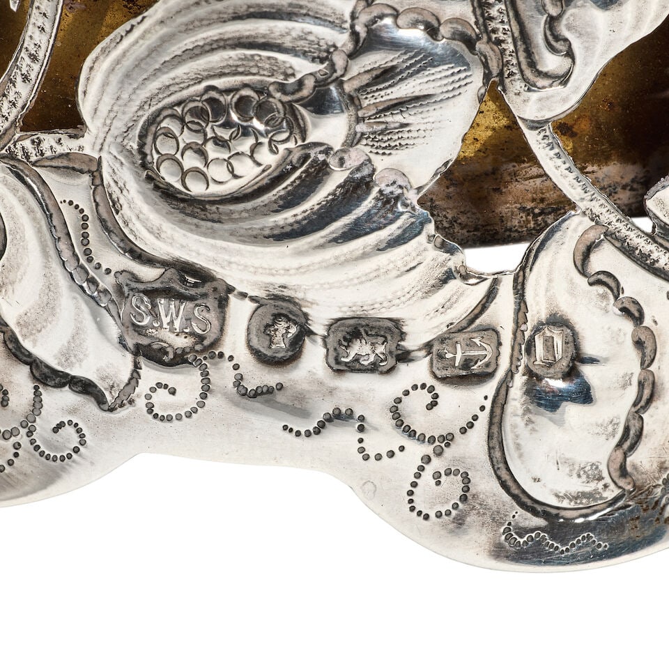 A Victorian silver table bell Samuel Walton Smith, Birmingham 1888 - 2