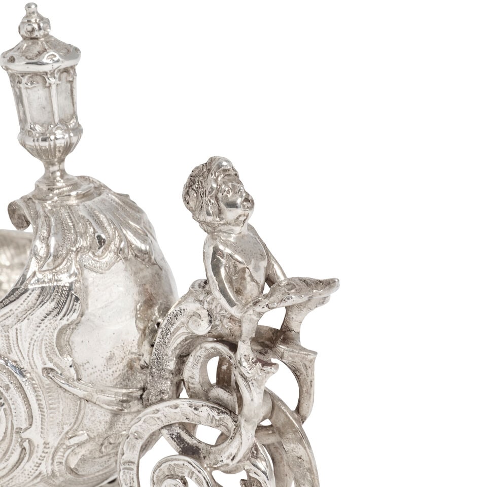 A pair of German novelty silver bon-bon dishes Hanau, unidentified maker, with import marks for ... - 2