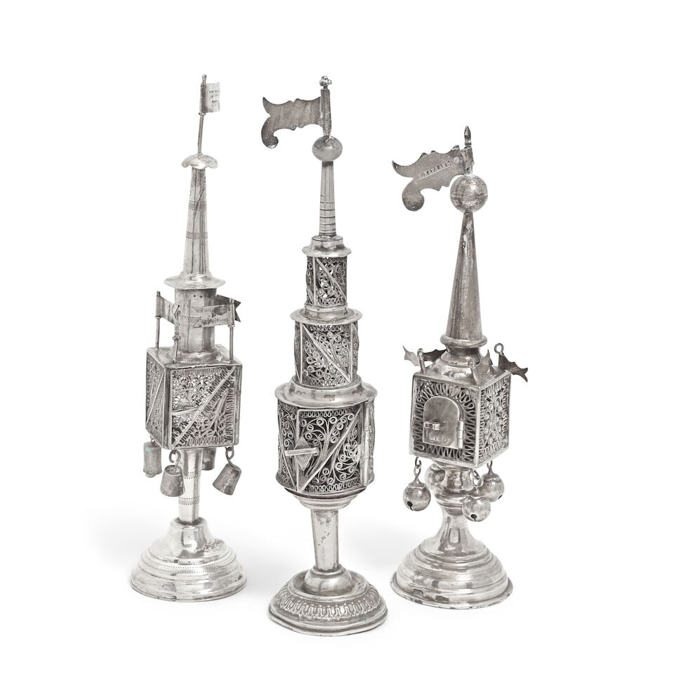 Judaica: Three spice towers (3) (1 of 1)