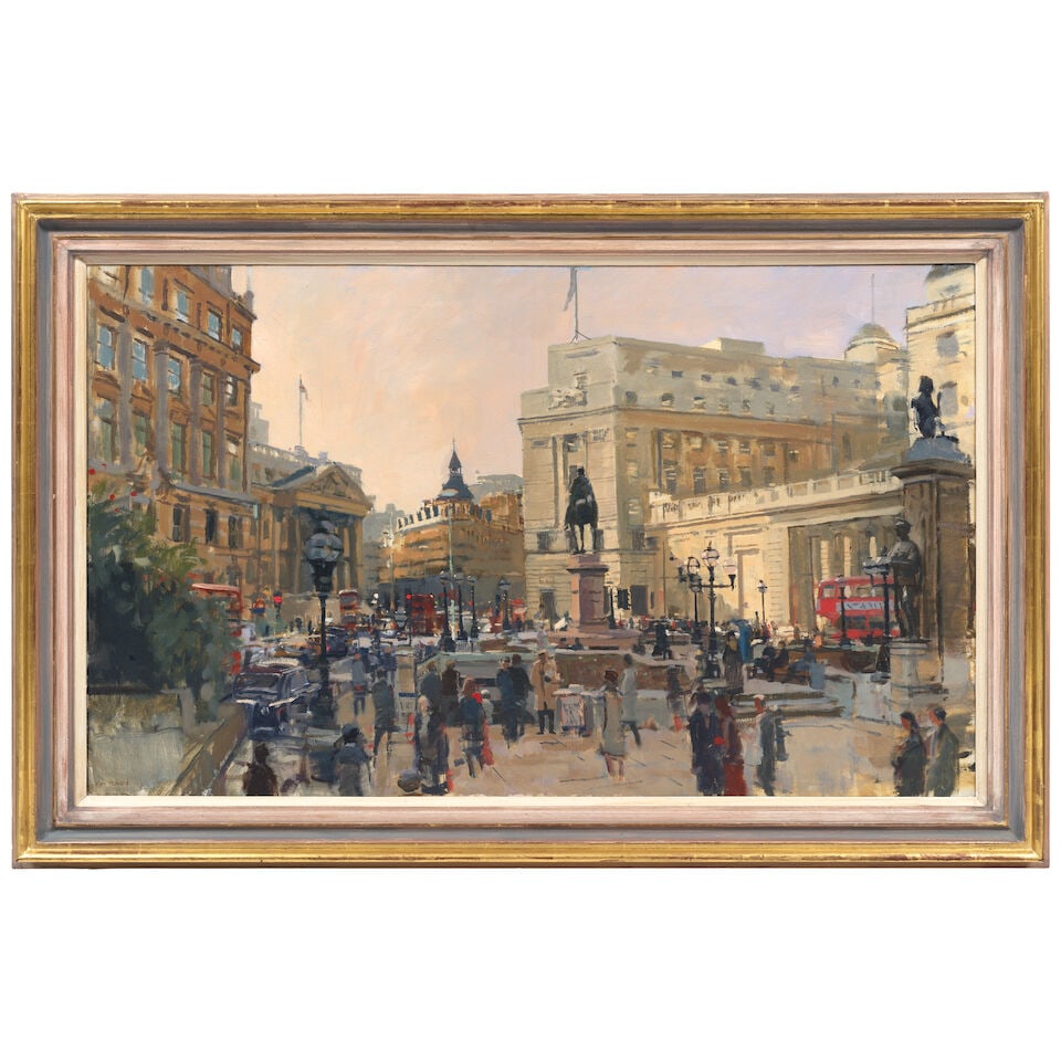 Ken Howard R.A. (British, 1932-2022) The Bank - 2