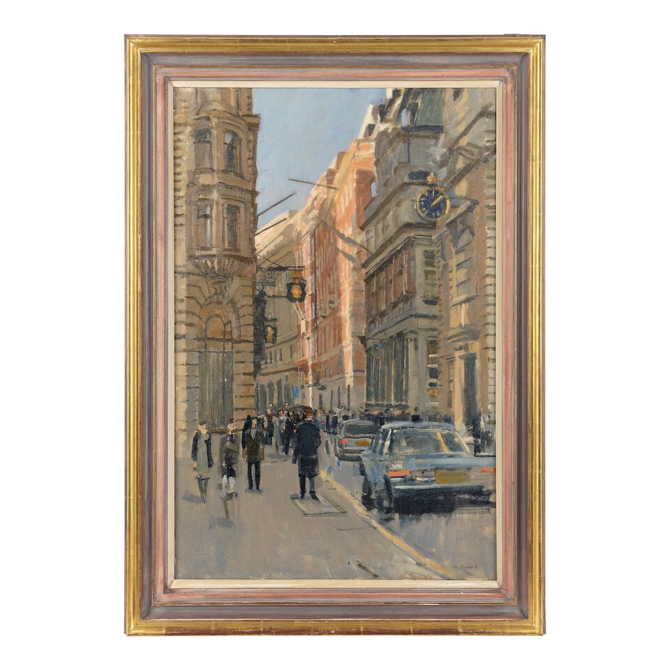 Ken Howard R.A. (British, 1932-2022) Lombard Street - 2
