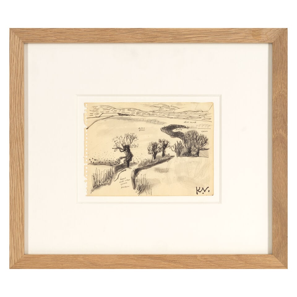 Keith Vaughan (British, 1912-1977) Two Views of A Country Lane 12.5 x 17.5cm (4 15/16 x 6 7/8in)... - 5