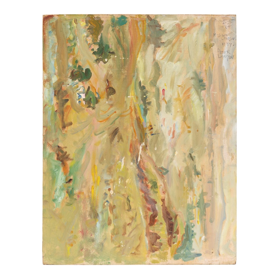 Peter Lanyon (British, 1918-1964) Untitled (Mrs W. H. Lanyon) (unframed) (with a further oil pai... - 2