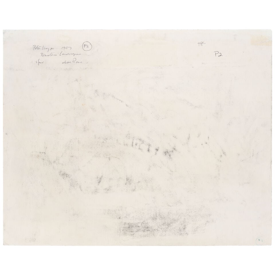 Peter Lanyon (British, 1918-1964) Mountain Landscape, Italy (unframed) (Executed 2 March 1957) - 2