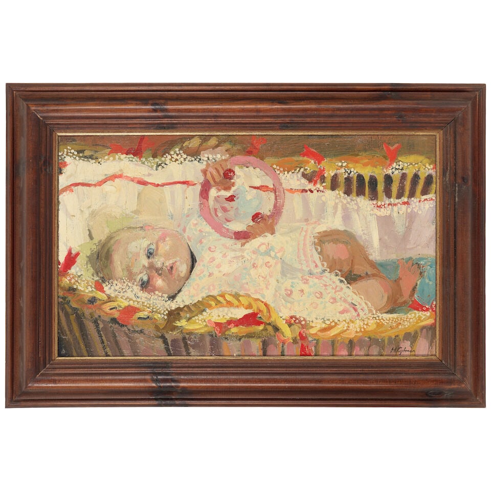 Harold Gilman (British, 1876-1919) Baby in a Cradle - 2