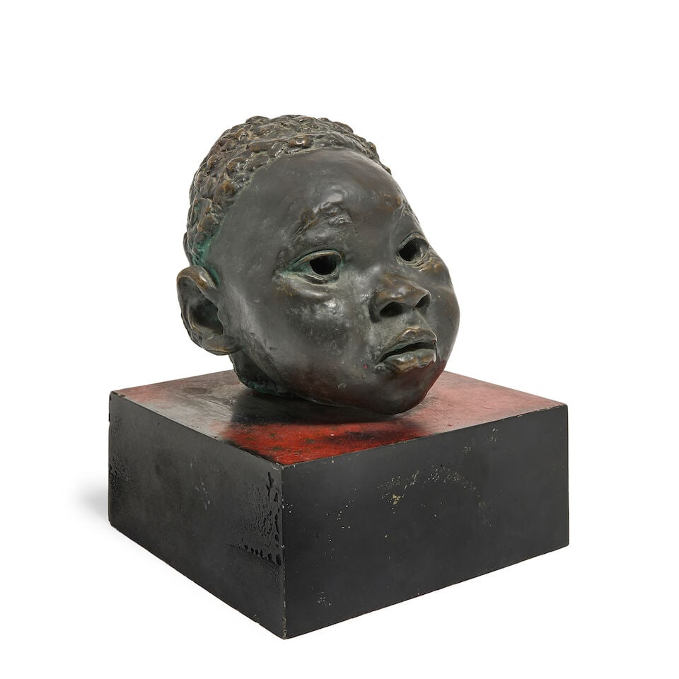Sir Jacob Epstein (British, 1880-1959) Victor 25cm (9 13/16in) high including base; 17.5cm (6 7... - 2