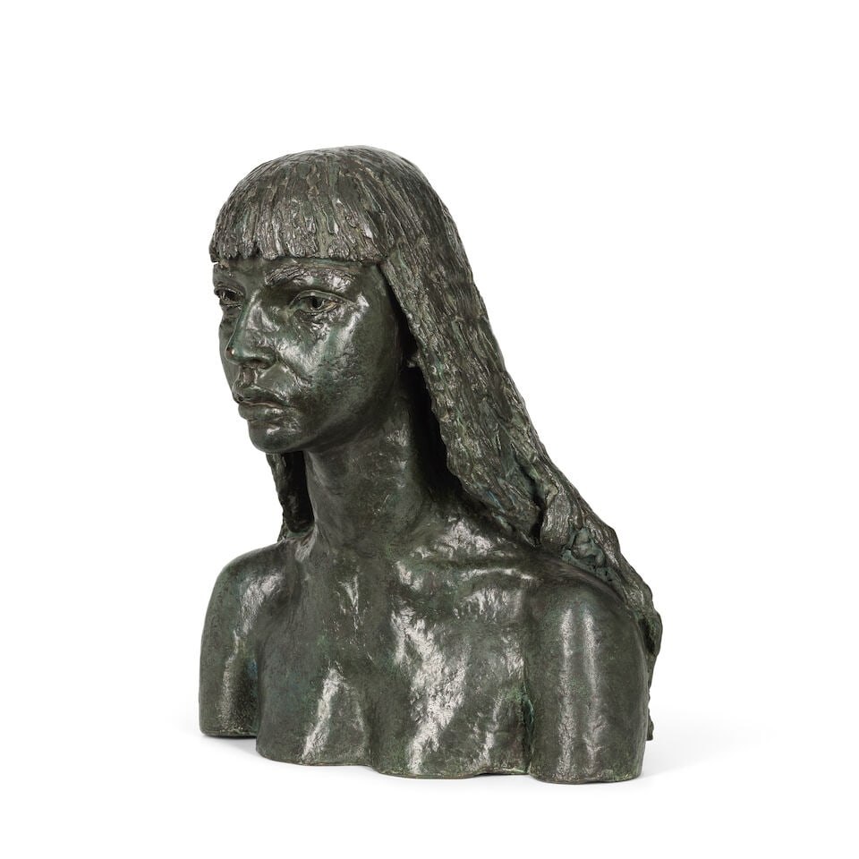 Sir Jacob Epstein (British, 1880-1959) First Portrait of Esther (with Long Hair) 47cm (18 1/2in)... - 2