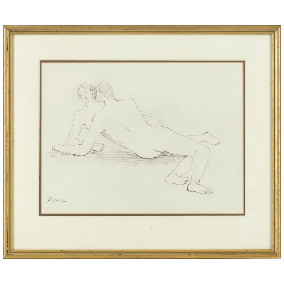 Henry Moore O.M., C.H. (British, 1898-1986) Reclining Man and Woman (Executed in 1981) - 2