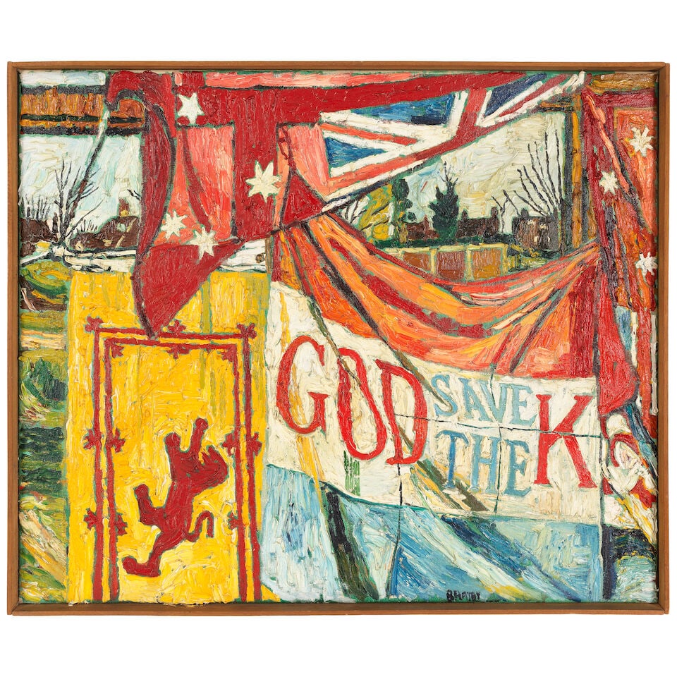 John Bratby R.A. (British, 1928-1992) God Save the King VI - 2