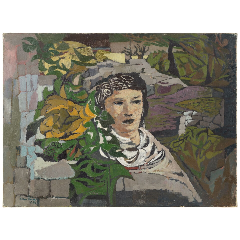 John Elwyn (British, 1916-1997) Woman in Landscape (unframed) - 2