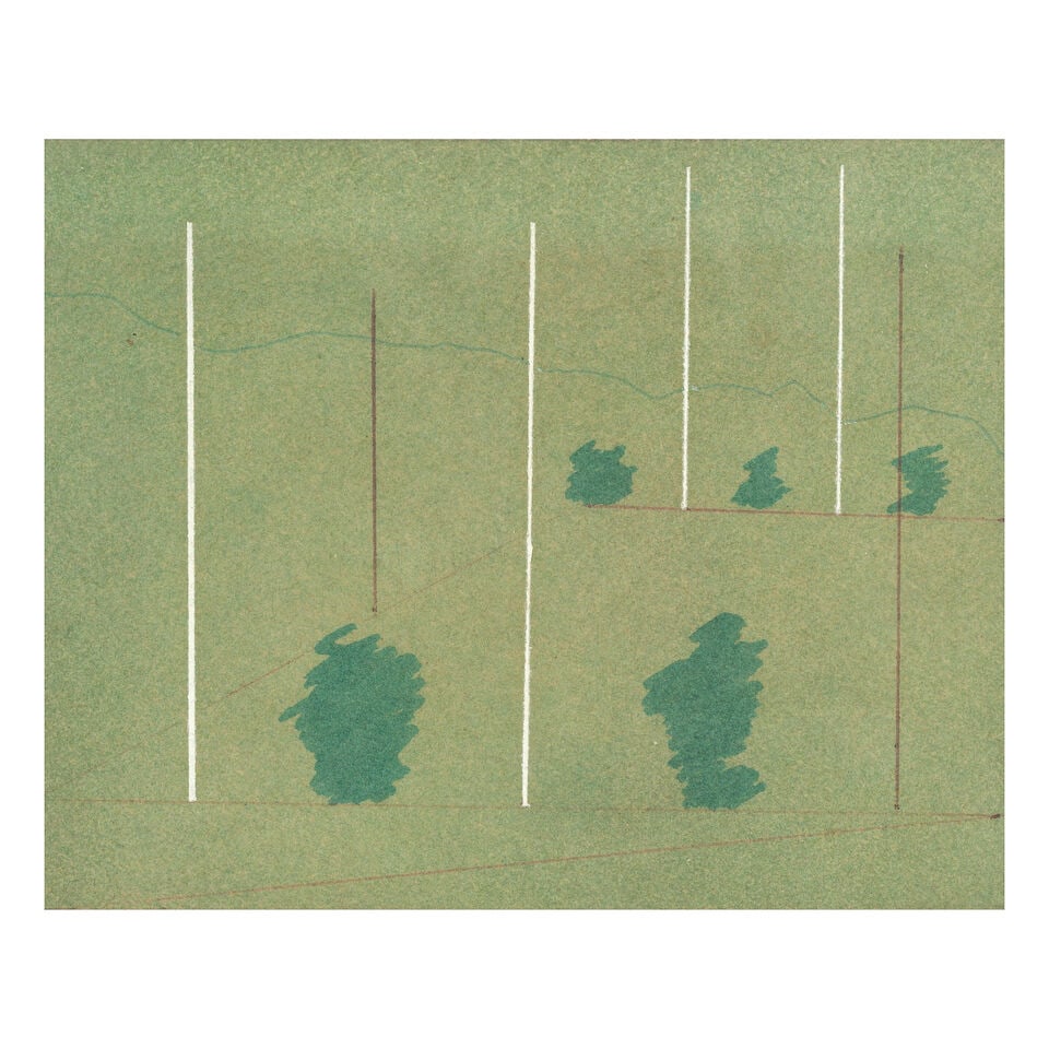 Derek Jarman (British, 1942-1993) Two Men (together with a further watercolour and ball-point pe... - 4