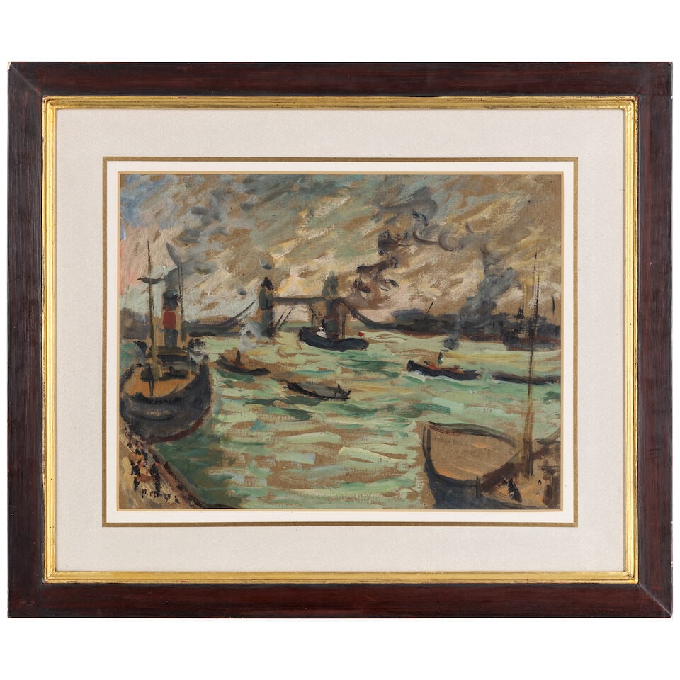 Paul Lucien Maze (French, 1887-1979) The Pool of London with Tower Bridge - 2