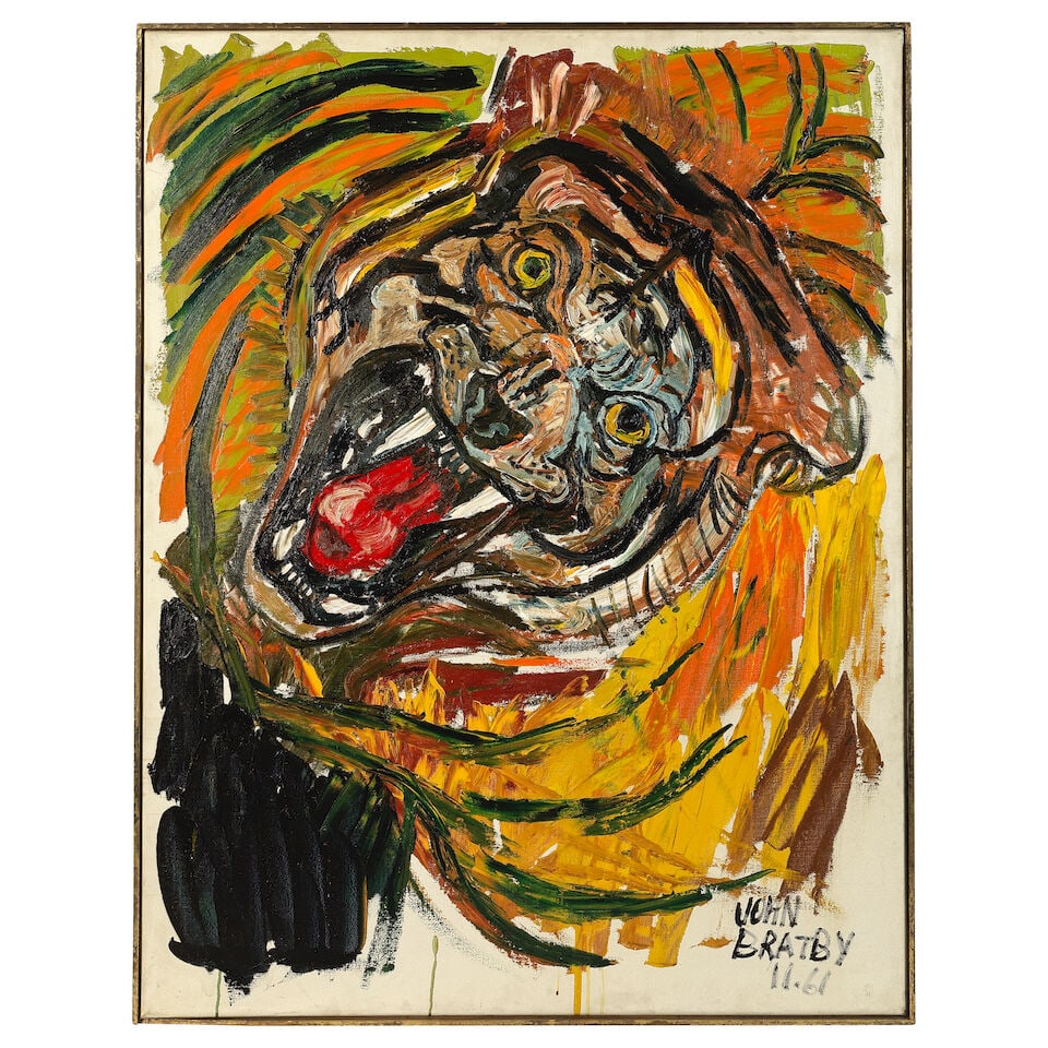 John Bratby R.A. (British, 1928-1992) Expressionistic Tiger - 2