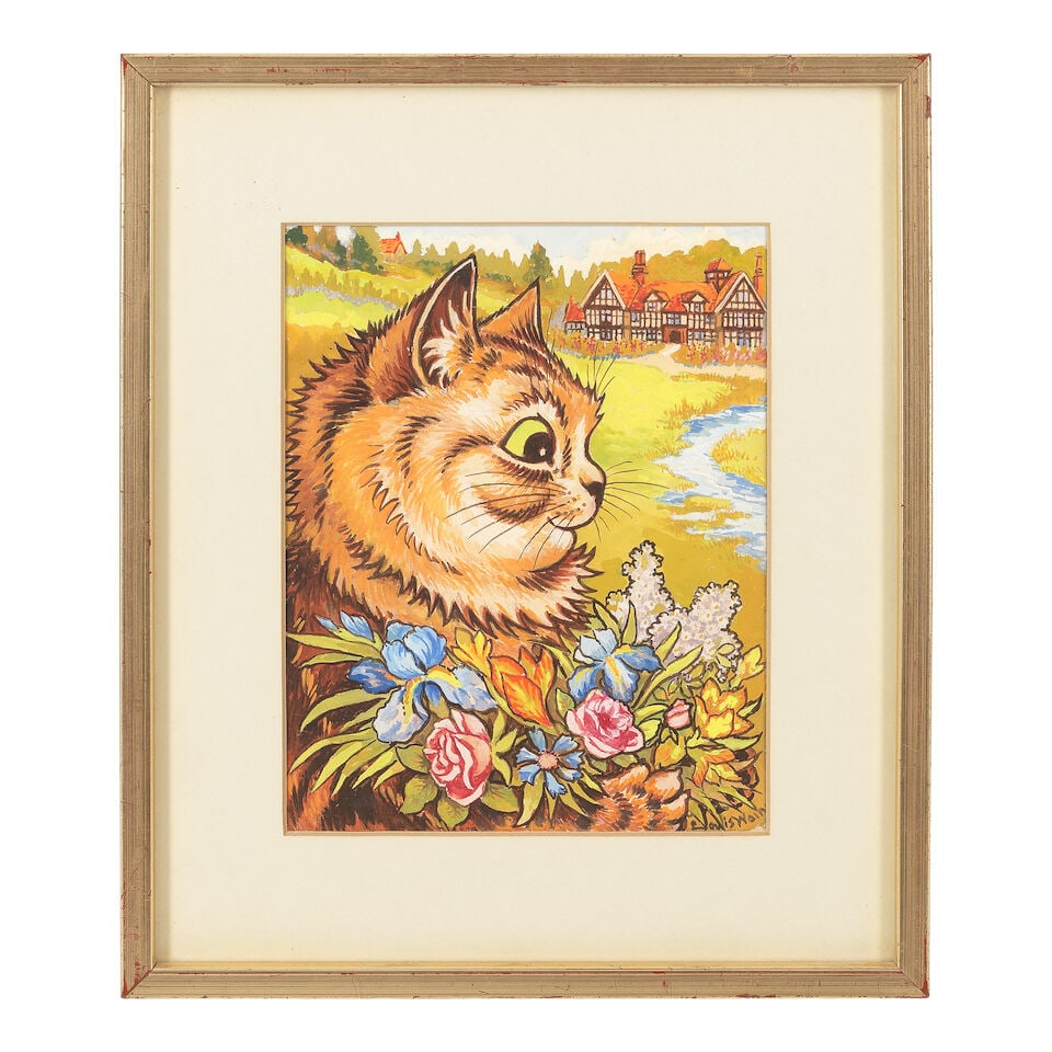 Louis William Wain (British, 1860-1939) A Bunch of Flowers - 2