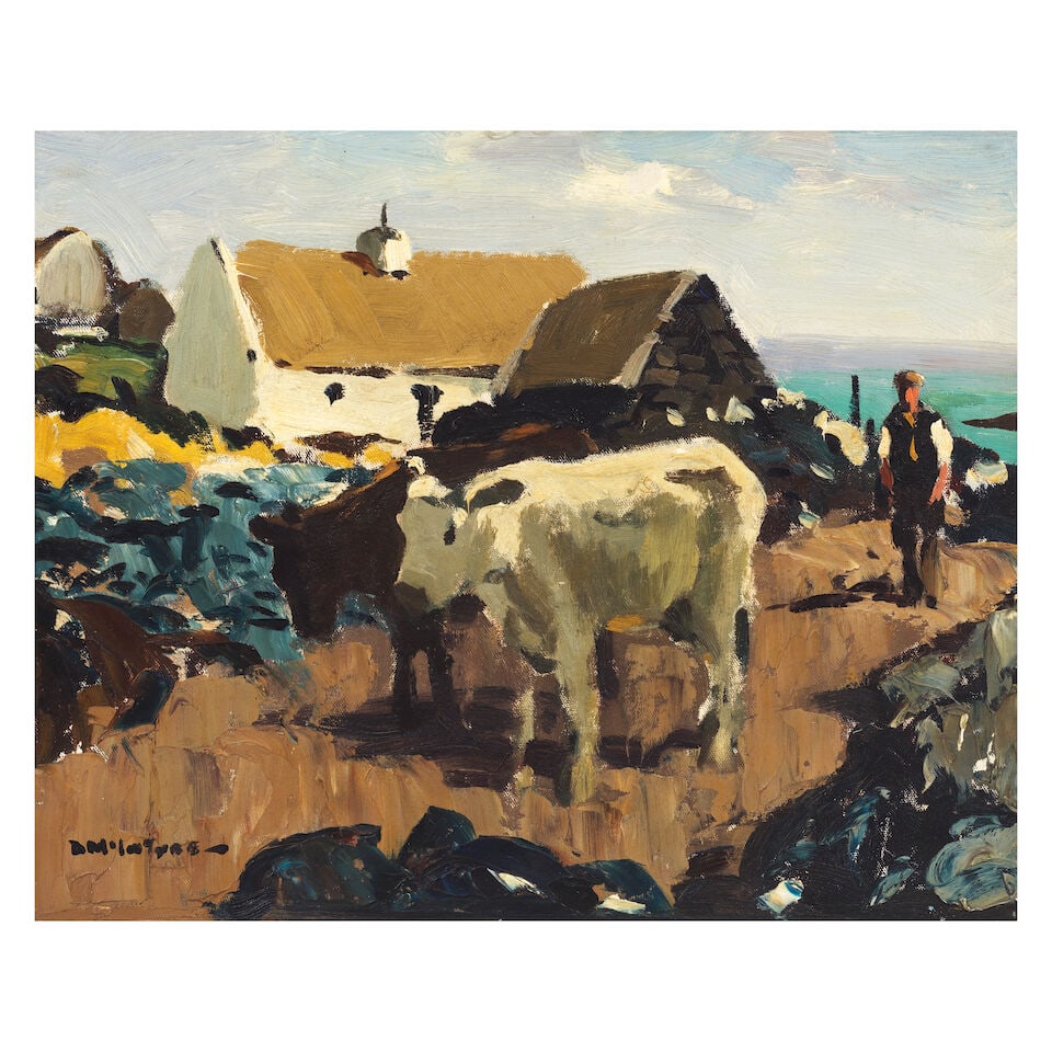 Donald McIntyre (British, 1923-2009) Summer, Balleyconneely (Painted circa 1960s ): Donald McIntyre (British, 1923-2009) Summer, Balleyconneely signed 'DMcINTYRE-' (lower left) oil on canvas, laid on board 39 x 48cm (15 3/8 x 18 7/8in). Painted circa 1960s Footnotes: Provenance Wi