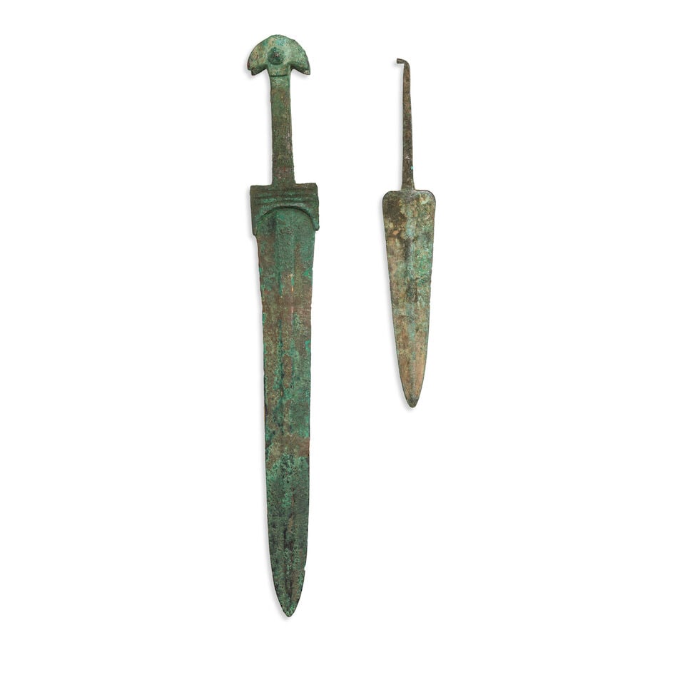 A Luristan Bronze short sword and Luristan bronze spearhead 2 - 2