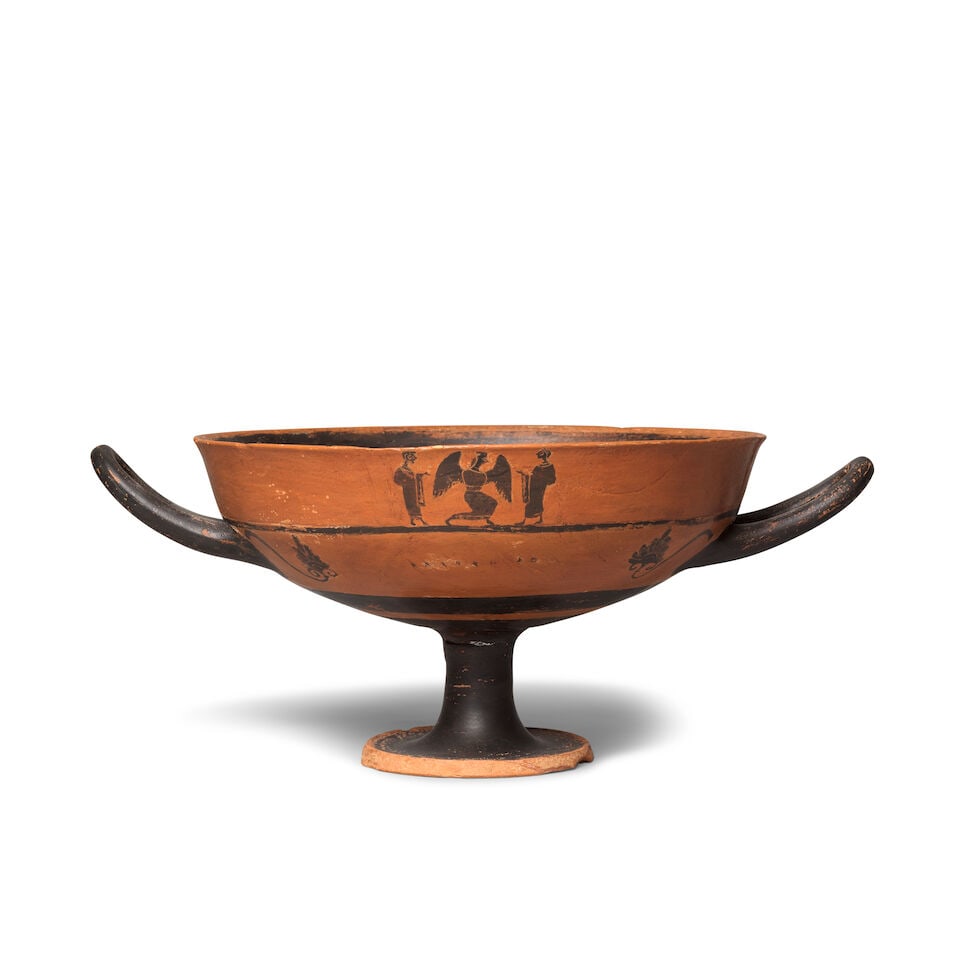 An Attic black-figure lip-cup with nonsense inscriptions - 2