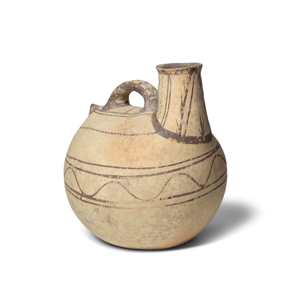A Daunian pottery askos with umber decoration - 2