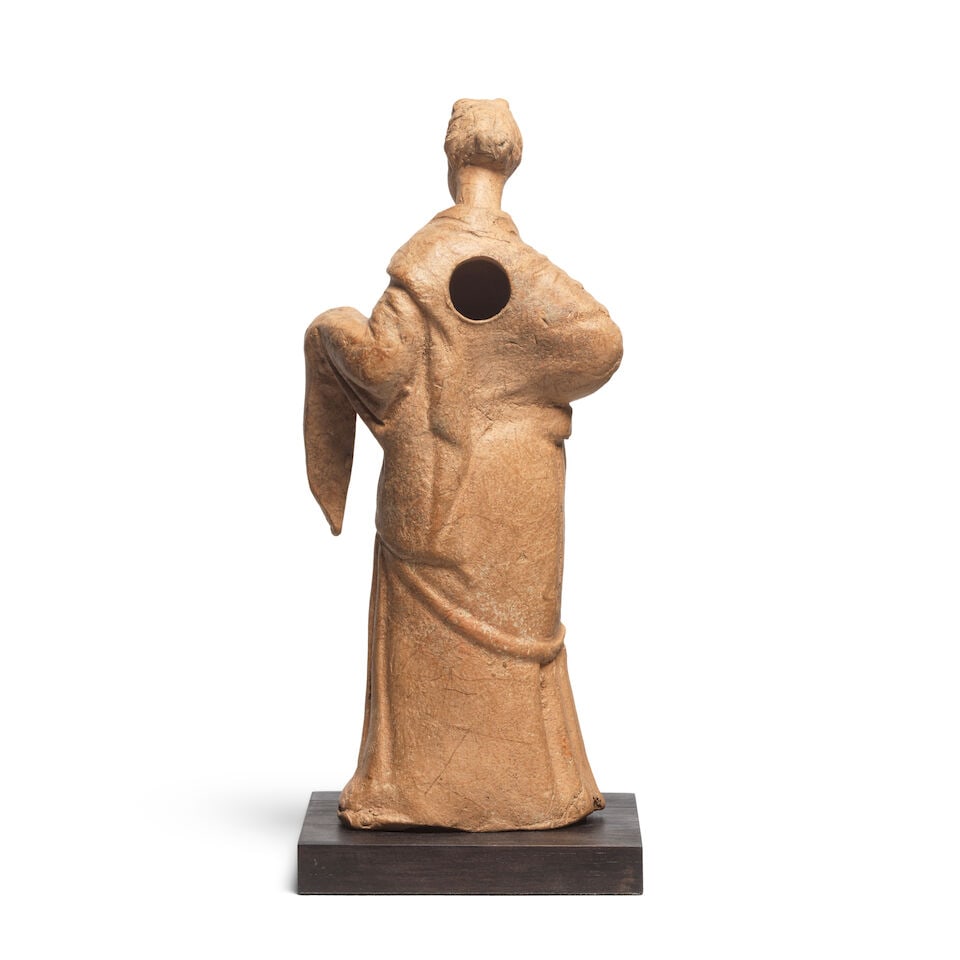 A Greek terracotta draped female figure - 2