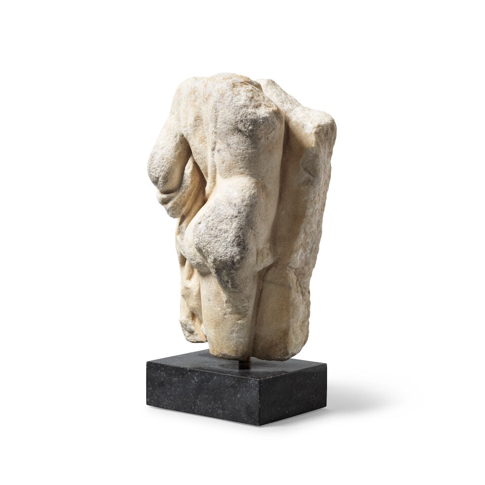 A Roman marble torso of a warrior, probably from a sarcophagus - 2