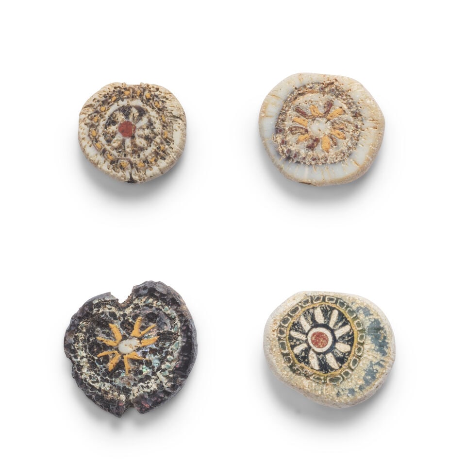 Four Roman mosaic glass beads 4 - 2