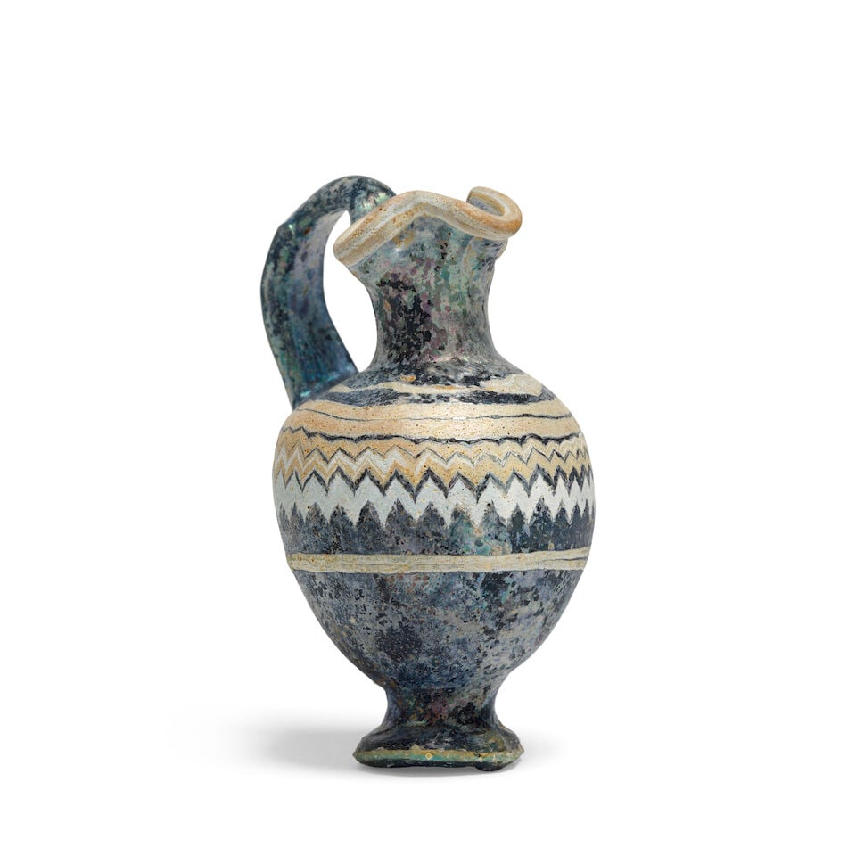 A Greek core-formed glass oinochoe - 2