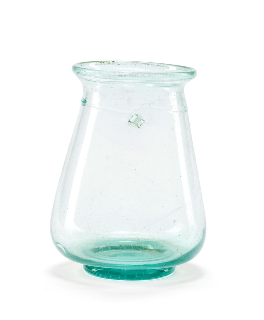A Roman blue-green conical glass beaker - 2