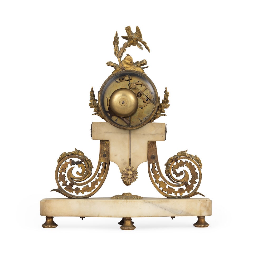 An early 19th century French ormolu-mounted marble mantel clock - 2