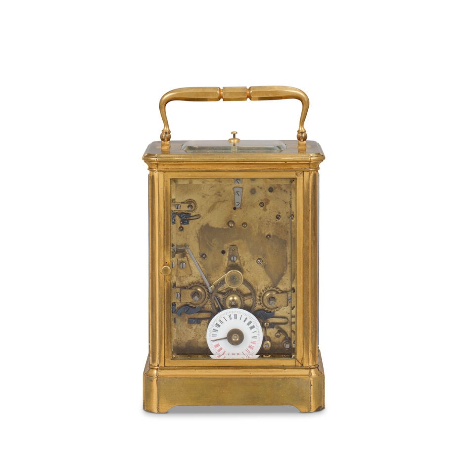 A good late 19th century striking carriage clock with original fitted box Ravoux, Paris 2 - 2