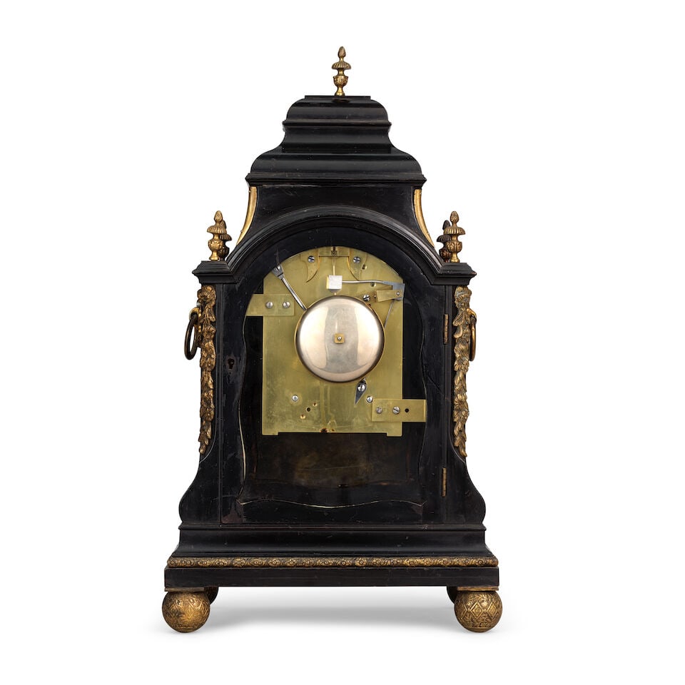 A unusual early 19th century ebonised striking table clock Arnold & Dent, London No 432 - 2