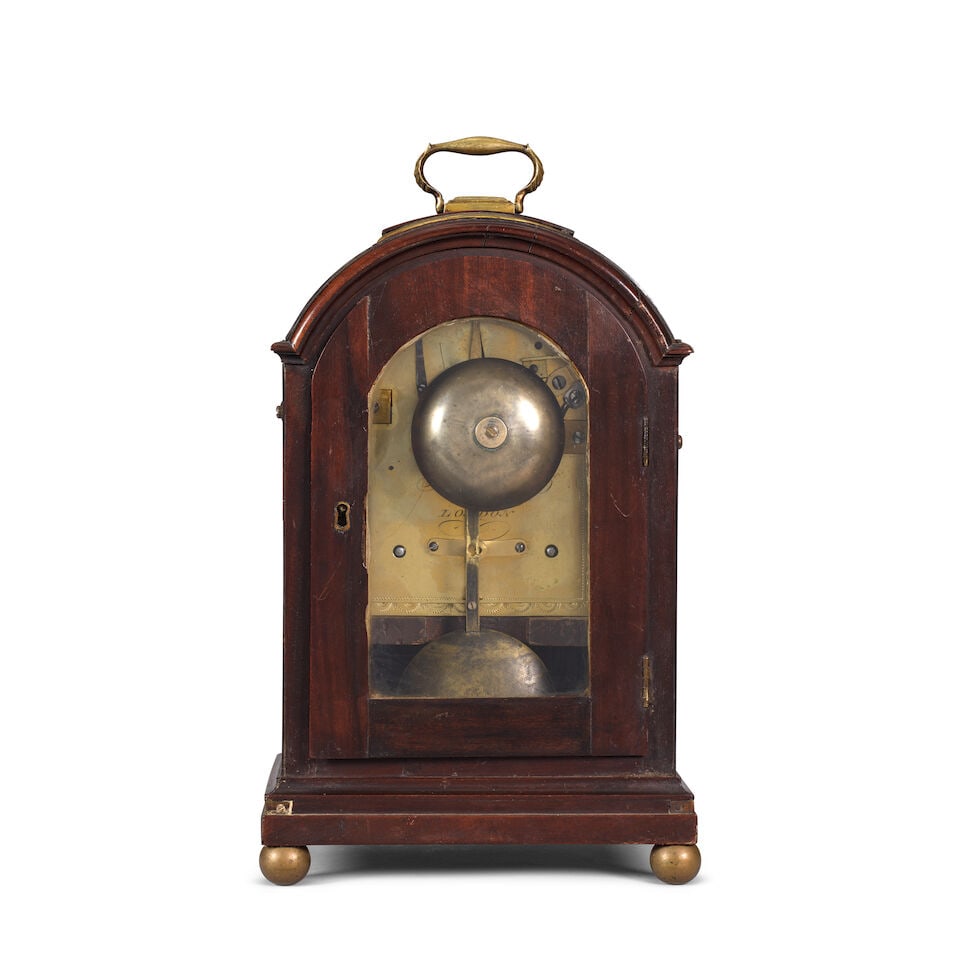 A early 19th century regency mahogany striking table clock James Rigly, London - 2