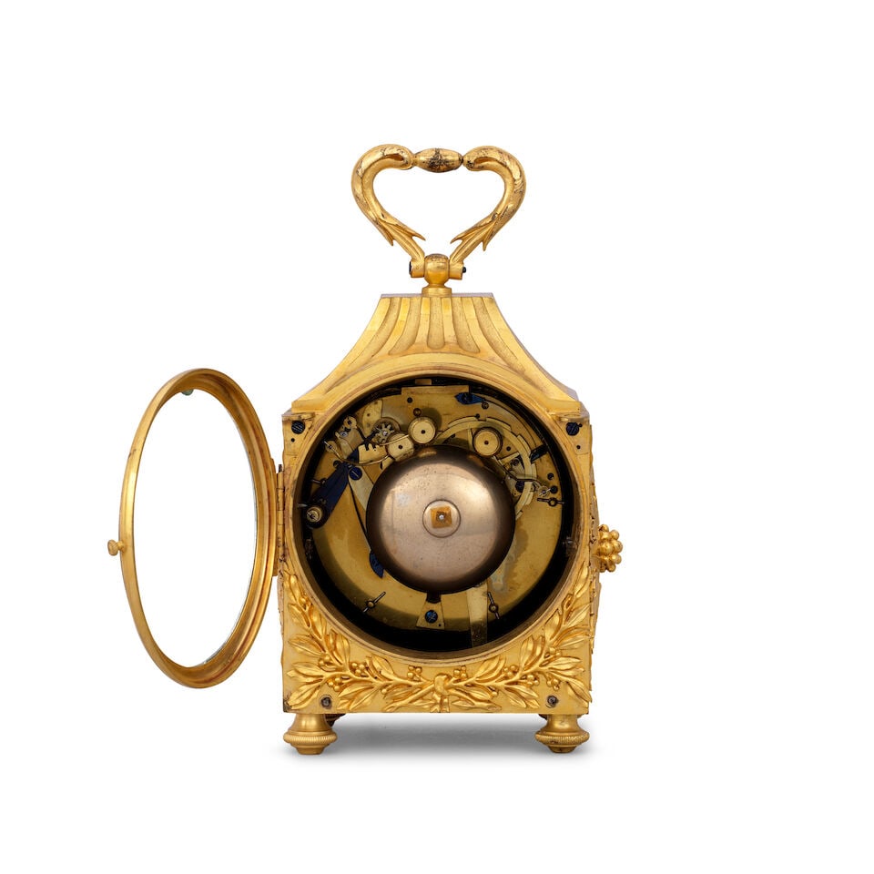A fine late 18th century French ormolu 'Pendule d'Officier' travel clock - 2