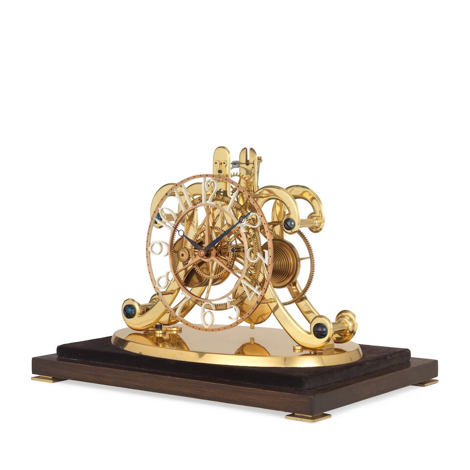 A good 20th century skeleton clock with epicyclic gearing Fred Whitlock - 3