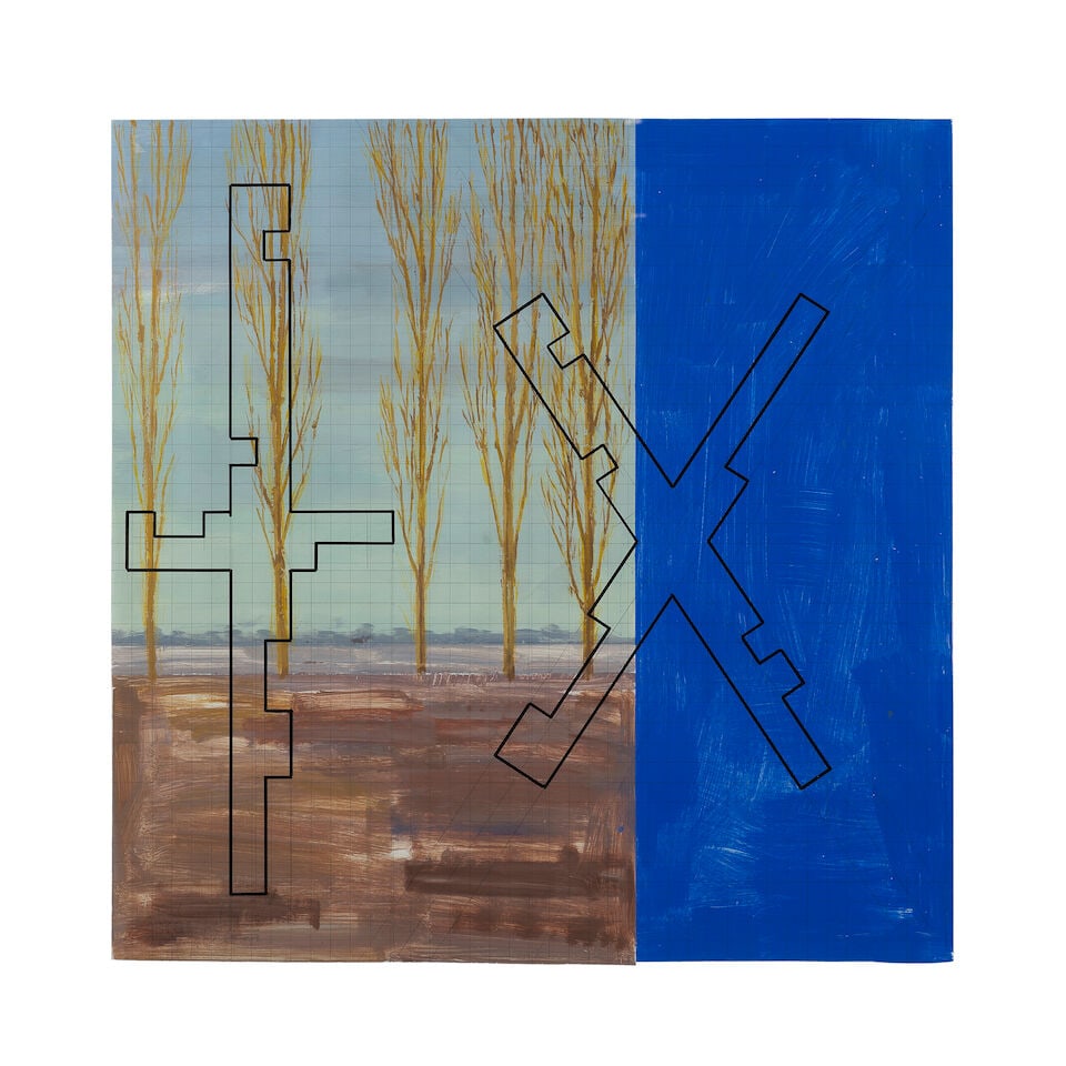 ART & LANGUAGE (1968) Study for Hostage 1990: ART & LANGUAGE (1968) Study for Hostage 1990 signé Michael Baldwin et Mel Ramsden, daté 1990 et porte le cachet Art & Language acrylique, crayon et marqueur sur papier signed Michael