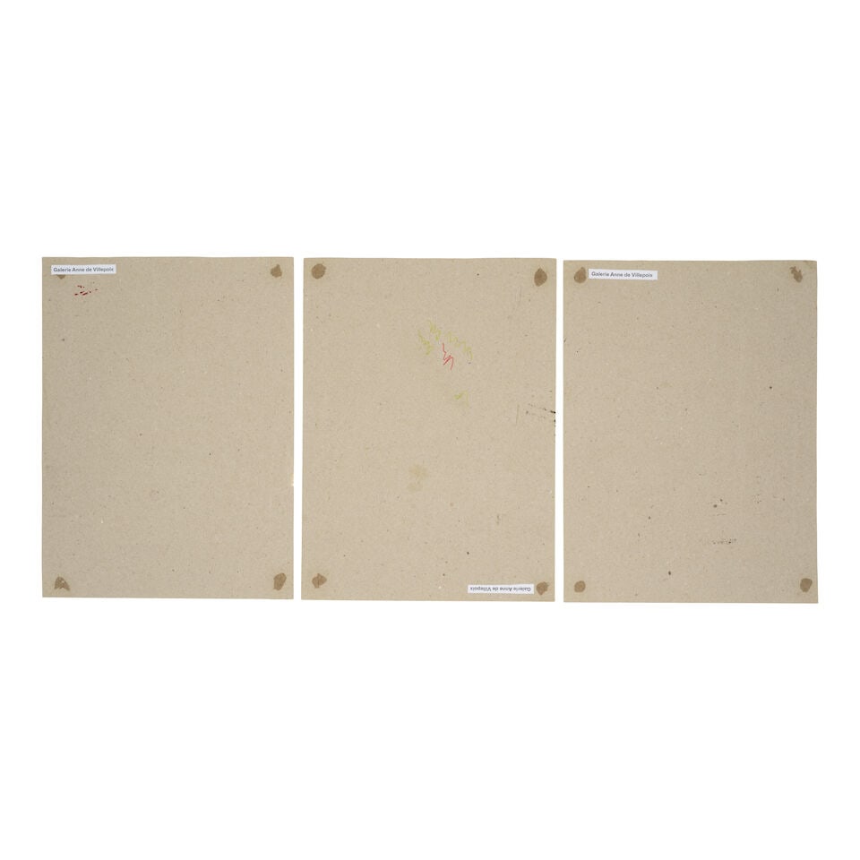 BARTHELEMY TOGUO (N. 1967) Sans titre (trois oeuvres) 1995 - 2