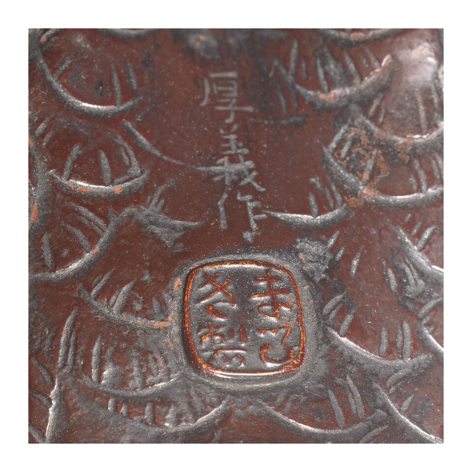 A PAIR OF BRONZE QUAILS By Miyabe Atsuyoshi, Meiji period - 3