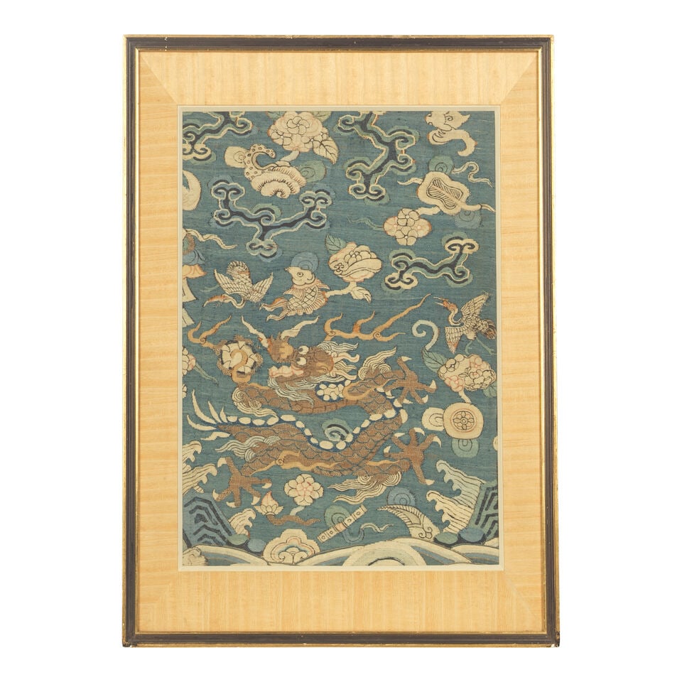 TWO KESI 'DRAGON' PANELS Late Qing Dynasty (2) - 2