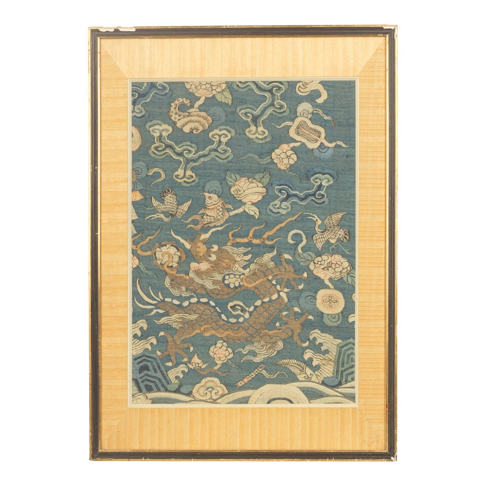 TWO KESI 'DRAGON' PANELS Late Qing Dynasty (2) - 3