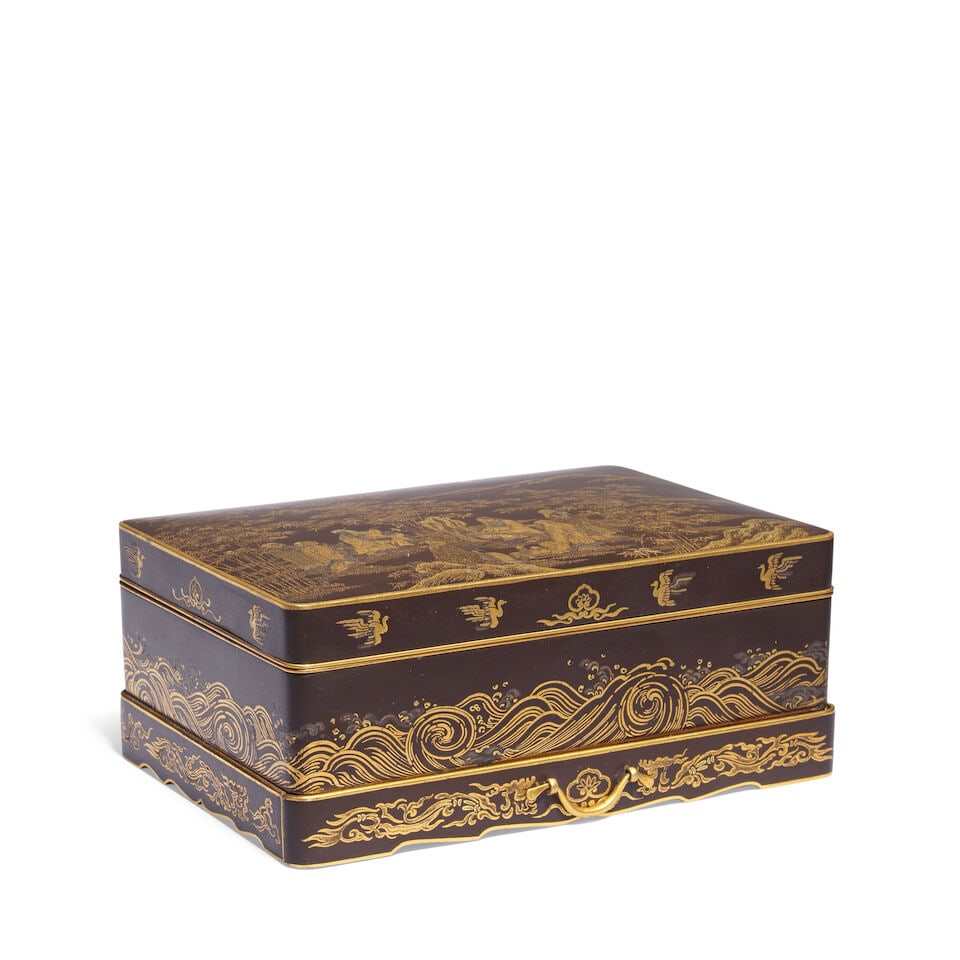 AN INLAID IRON BOX AND COVER Meiji period (2) - 2