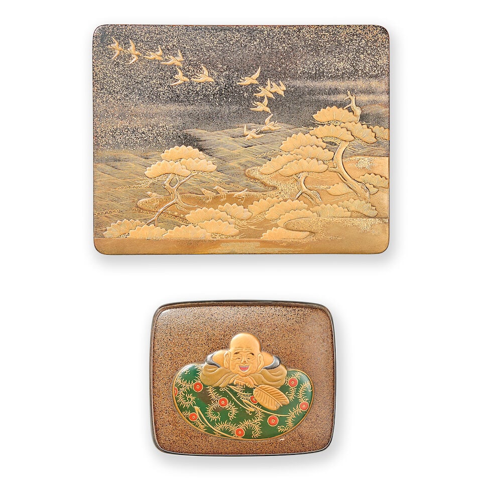 THREE LACQUER BOXES Edo/Meiji period (7) - 2