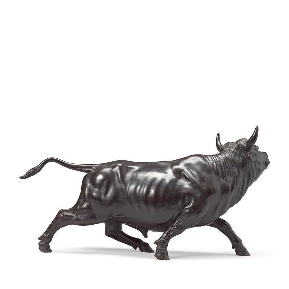 A BRONZE BULL By Miyabe Atsuyoshi, Meiji period - 3