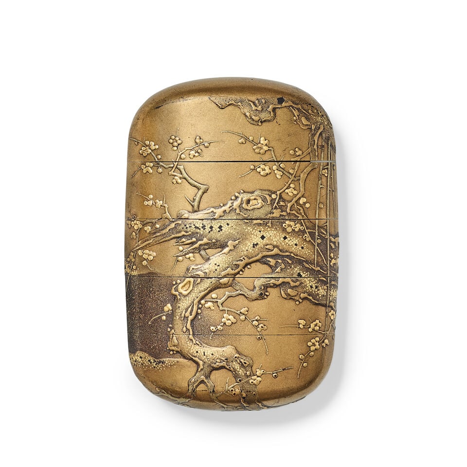 A FOUR-CASE LACQUER INRO By Yamada Joka (1811-1879), 19th century - 3